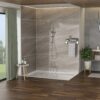 Chrome Round Dual Shower Heads Set With 10" Overhead And Hand Shower, Metal & Plastic Construction - Chrome - Image 5
