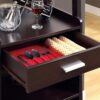 Home Bar Wine Rack Storage Cabinet - Espresso - Image 2
