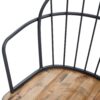 Contemporary Indoor Dining Set With Metal Legs, Birch, And Metal - Black / Natural - Image 19