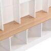 Wide Design Hall Tree With Storage Bench, Minimalist Shoe Cabinet With Cube Storage & Shelves, Multifunctional Coat Rack With 8 Hooks For Entryways, Mudroom - White - Image 13