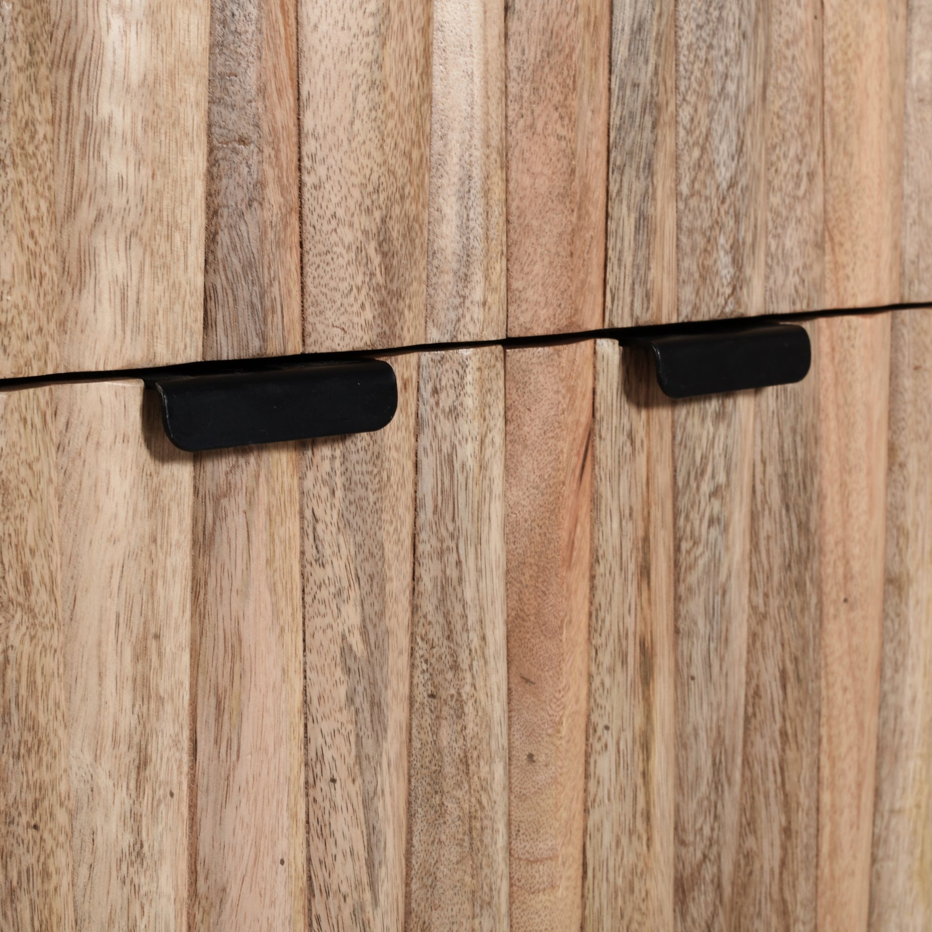 Stylish Style 2 Drawer 2 Door Cabinet, Mango Wood - Natural - Image 13