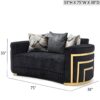 Soledad - Loveseat - Black - Image 3