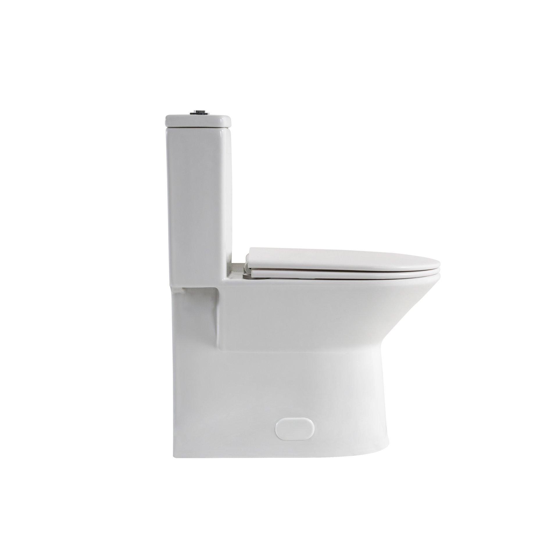 1 Piece Toilet With Dual Flush & Rimless Bowl - Glossy White - Image 20