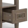 Lev - Narrow End Table - Smoky Brown - Image 4