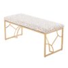 Constellation - Contemporary Bench - Gold / Gray Leopard - Image 3