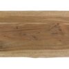 Farmhouse Design Acacia Wood Dining Bench With X Shaped Metal Legs - Brown / Chrome - Image 7