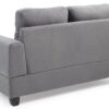 Cozy Transitional Loveseat - Gray - Image 3