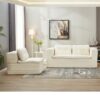 Multi Functional Sectional Sofa Bed With Independent Chaise Lounge And Functional Blanket - Beige - Image 14