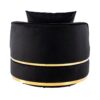 360 Degree Swivel Accent Chair With Soft Cushion For Living Room, Bedroom, Office - Black - Image 12