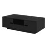 Modern High Glossy Rectangle Coffee Table, Accent Furniture With 16 Color LED Lights For Living Room - Black - Image 13