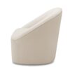 Anson - Swivel Chair With Soft Rounded Back - Off White - Image 7