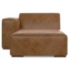 Rex - Left Chaise Sofa Module - Brown - Image 7