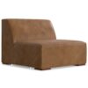 Rex - Left Sectional Sofa And Ottoman - Brown - Image 5
