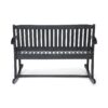 Baxter - Rocking Loveseat - Dark Gray - Image 11