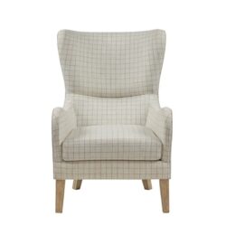 Arianna Swoop - Wing Chair - Beige