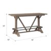 Benti - Bar Height Trestle Table - Brown - Image 6