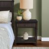 Kenna - Nightstand With Storage - Dark Coffee - Image 2
