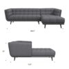 Addison - Right Sectional Sofa - Gray - Image 13