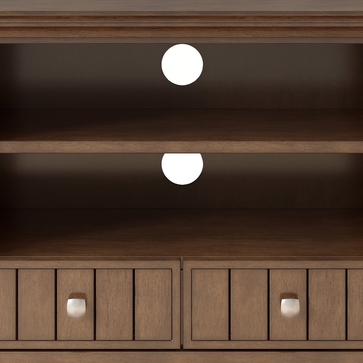 Acadian - TV Media Stand - Rustic Natural Aged Brown - Image 3