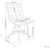 Chambers - Swivel Office Chair - Distressed Blue - Image 9