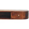 Lunar - Floating Console With 2 Drawer - Chestnut - Image 5