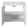 Vintage Bathroom Vanity Organizer With Sink And Storage Cabinet, 36" - Antique White - Image 17
