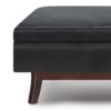 Owen - Rectangular Storage Ottoman - Midnight Black - Image 5