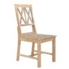 Topmax - 5 Piece Rustic Extendable Dining Table Set Round Trestle Table And 4 Cross Back Dining Chairs For Kitchen, Dining Room - Natural - Image 21