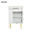 Hearth & Haven Amelia - Bathroom Vanity With Storage Cabinet, Single Ceramic Sink And Right Side Storage - White - Image 13