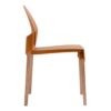 4 Piece Set Of Single Chairs With A Design Combining Modern And Traditional Elements, Durable And Comfortable - Tropical Orange - Image 6