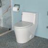 1 Piece Toilet With Soft Closing Seat - White - Image 6