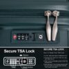New Hardshell Suitcase Double Spinner Wheels Pp Luggage Sets Lightweight Durable Suitcase With Tsa Lock, 3 Piece Set (20/24/28) - Green - Image 6