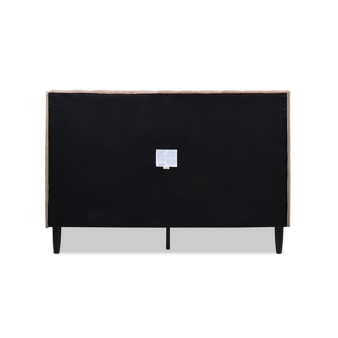 Aspen - Queen Vertical Tufted Modern Headboard Platform Bed Set - Mink Beige - Image 16