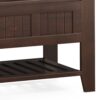 Acadian - Entryway Storage Bench With Shelf - Brown - Image 11