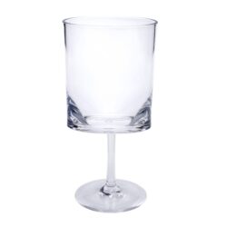 Halo - Leadingware Oval Plastic Wine Glasses (Set of 4), Unbreakable 12Oz Bpa Free Tritan Wine Glasses - Clear