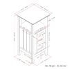 Acadian - Floor Storage Cabinet - Pure White - Image 9