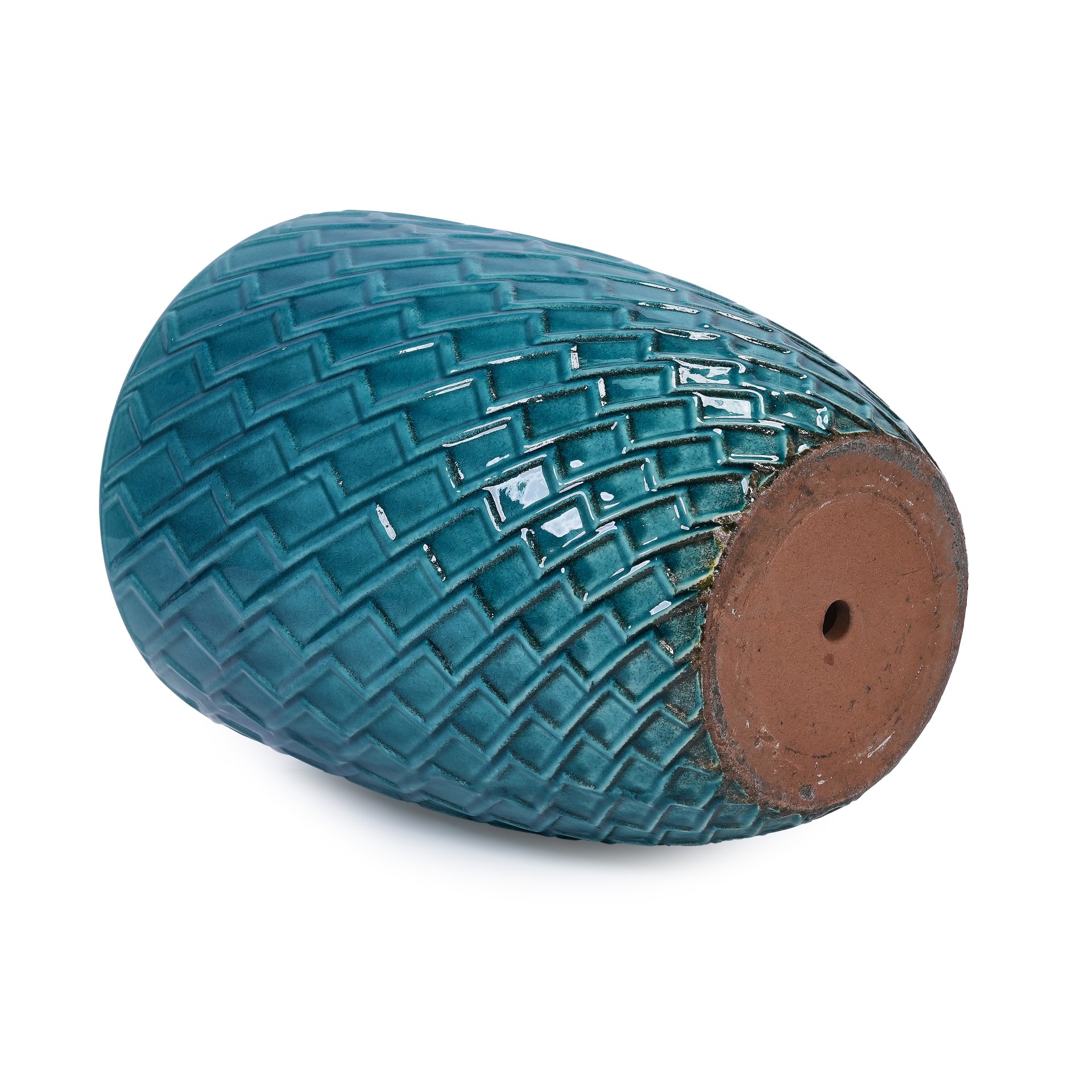 Ceramic Flowerpot, Planter For Patio, Garden Or Windowsill - Cyan - Image 10