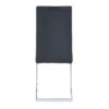 Altis - Dining Chairs With Padded Fabric And Stainless Legs (Set of 4) - Black - Image 9