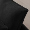 Upholstered U Shaped Sofa With Console, Cupholders, Sleeper Couch Set - Black - Image 10