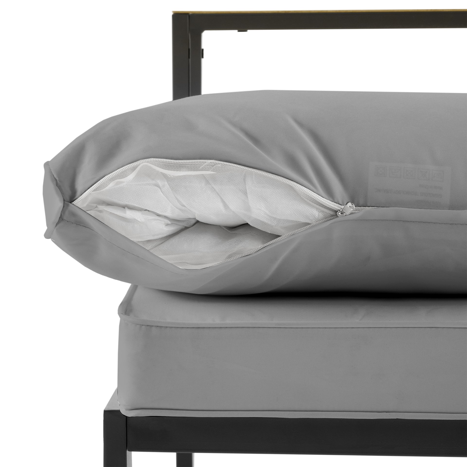 Outdoor Sectional Sofa Set With Cushions - Gray - Image 22