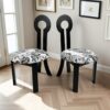 Key Design, Dining Chairs (Set of 2) - White / Black - Image 2