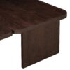 Modern Minimalist Coffee Table Set, Rectangle Coffee Table With Splicing Design, Multifunctional Combination Table For Living Room - Espresso - Image 11