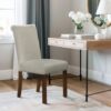 Dining Chair With Nailhead Trim (Set of 2) - Beige - Image 8