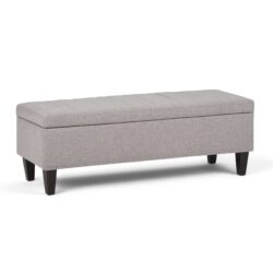 Monroe - Storage Ottoman - Cloud Gray