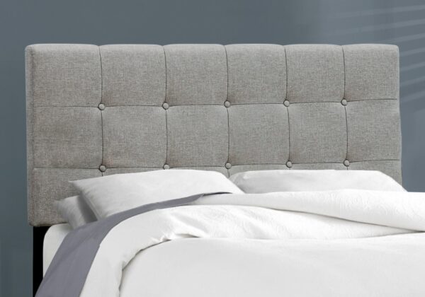 Full Size Bed, Upholstered, Transitional Stylish - Gray