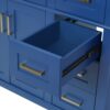 Bathroom Vanity With Sink, Soft Close Doors, Construction - Blue - Image 19