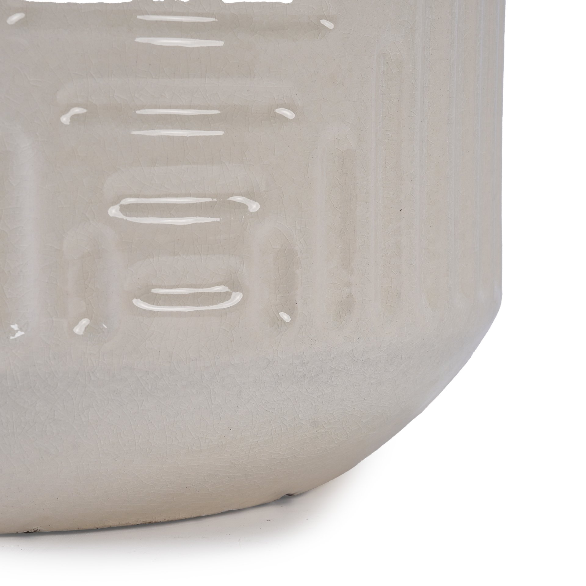 Ceramic Flowerpot, Planter For Patio, Garden Or Windowsill - Milk White - Image 9