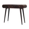 Dressing Table With Foldable Mirror - Walnut - Image 9