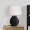 Lighting, Table Lamp, Concrete, Contemporary - Black / Cream - Image 6