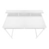 Computer Desk, Home Office, Standing, Storage Shelves, Laptop, Contemporary & Modern - White - Image 5